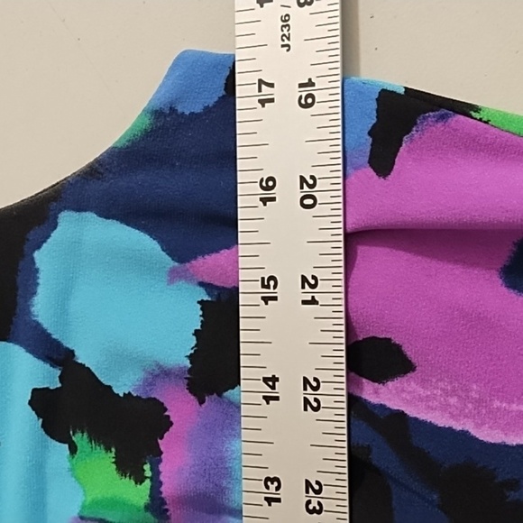 2 PC Perceptions NY Slinky Slip Over Tank Dress & Bolero Jacket  Rose Detail - Picture 8 of 12